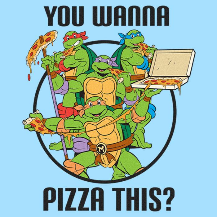 Fifth Sun Men's Teenage Mutant Ninja Turtles You Wanna Pizza This? Group Shot T-Shirt