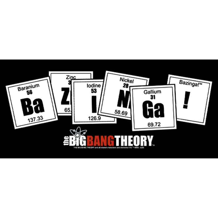 Fifth Sun Men's The Big Bang Theory Bazinga Periodic Table Of Elements T-Shirt