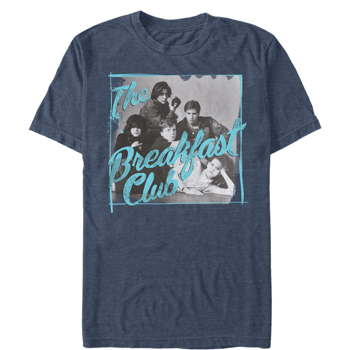 fifth sun Men's The Breakfast Club Grayscale Character Pose T-Shirt