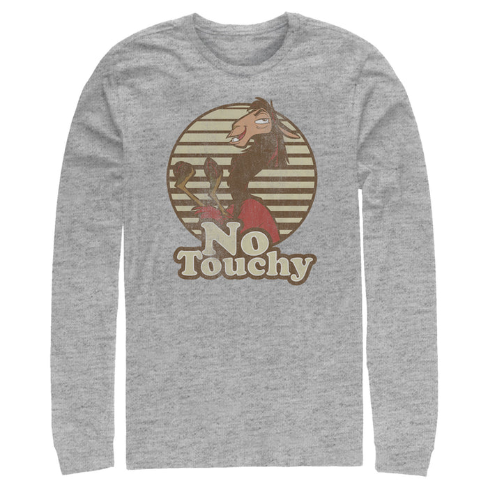 fifth sun Men's The Emperor's New Groove Kuzco No Touchy Long Sleeve Shirt