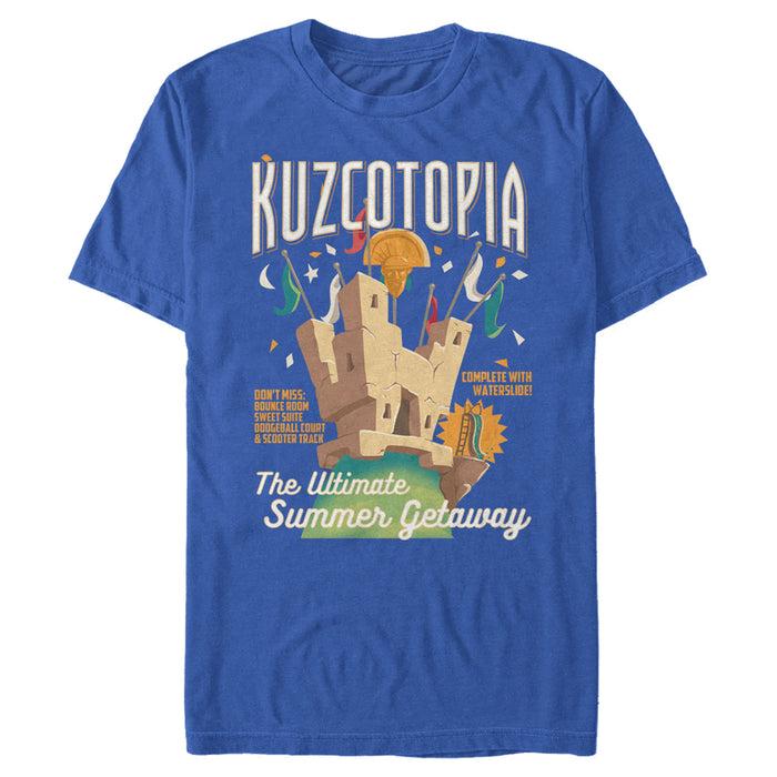 fifth sun Men's The Emperor's New Groove Kuzcotopia Summer Getaway T-Shirt