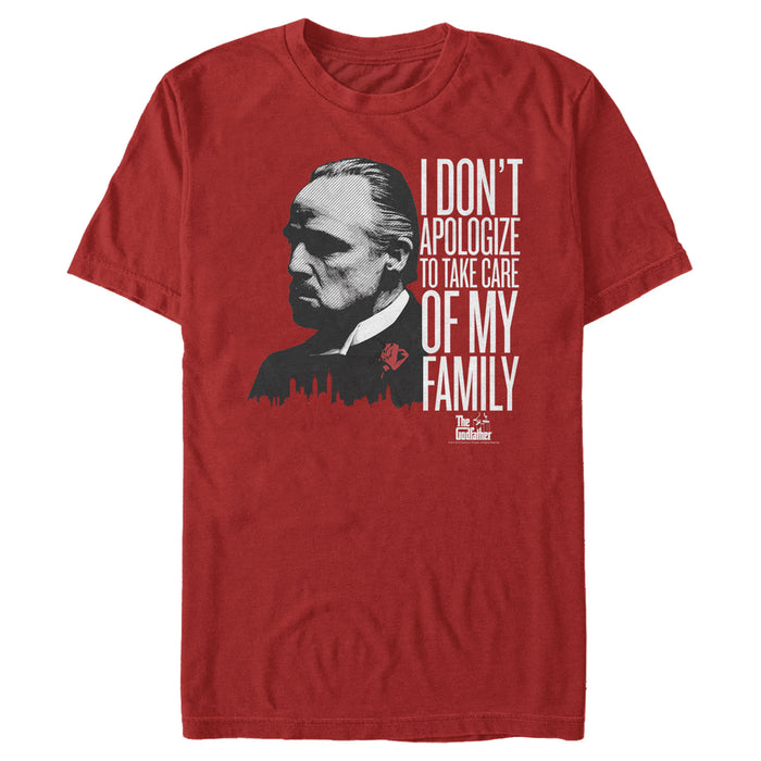 fifth sun Men's The Godfather Corleone Don't Apologize T-Shirt