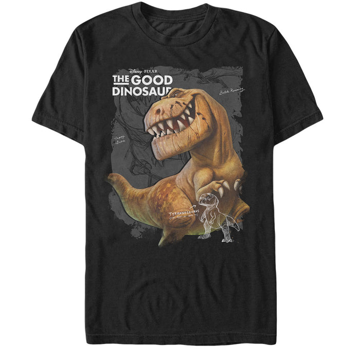 fifth sun Men's The Good Dinosaur Butch Tyrannosaurus Rex T-Shirt