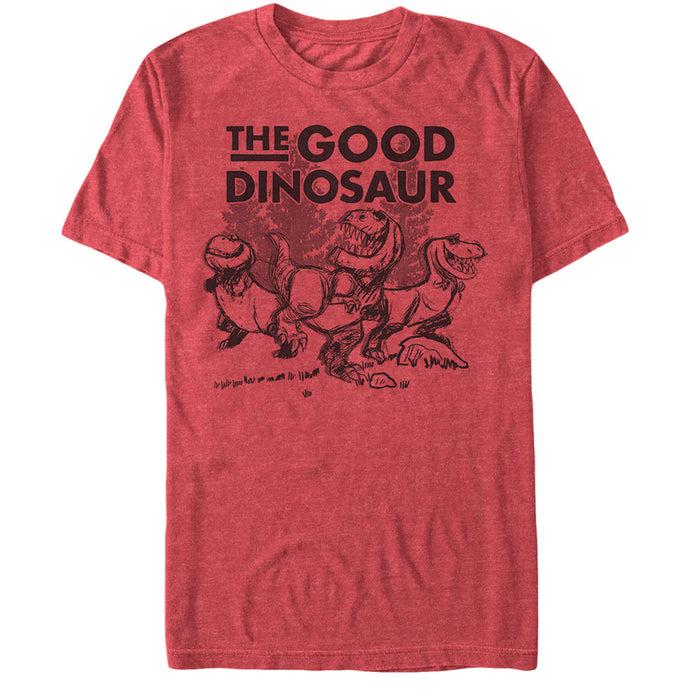 fifth sun Men's The Good Dinosaur Tyrannosaurus Rex Family T-Shirt