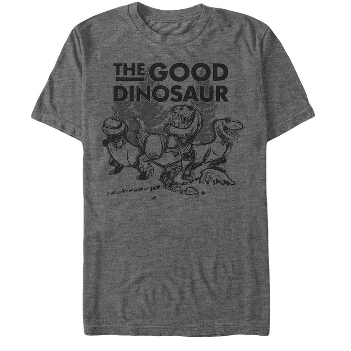 fifth sun Men's The Good Dinosaur Tyrannosaurus Rex Family T-Shirt