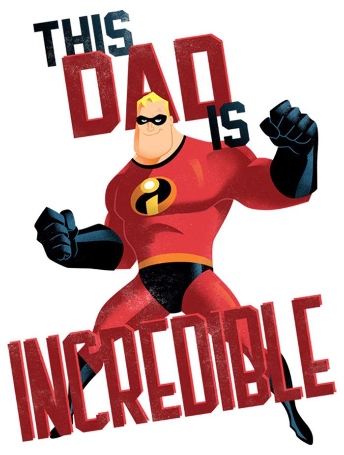 Fifth Sun Men's The Incredibles This Dad Is Incredible Baseball Tee