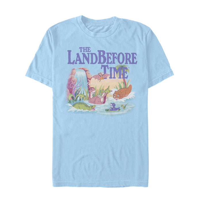fifth sun Men's The Land Before Time Dinosaur Summer Splash T-Shirt