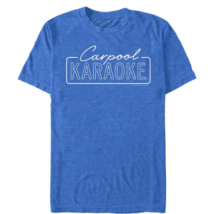 Fifth Sun Men's The Late Late Show With James Corden Carpool Karaoke Text Logo T-Shirt