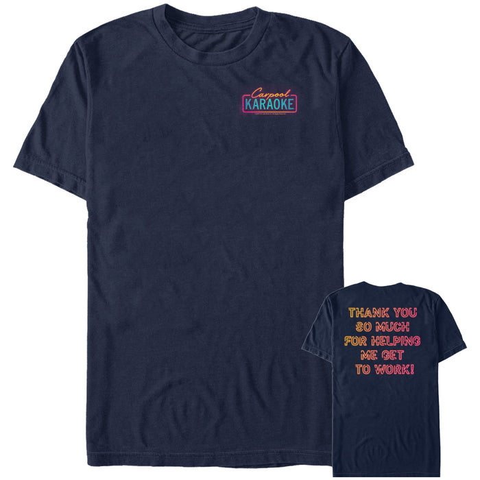 fifth sun Men's The Late Late Show with James Corden Carpool Karaoke Thank You T-Shirt