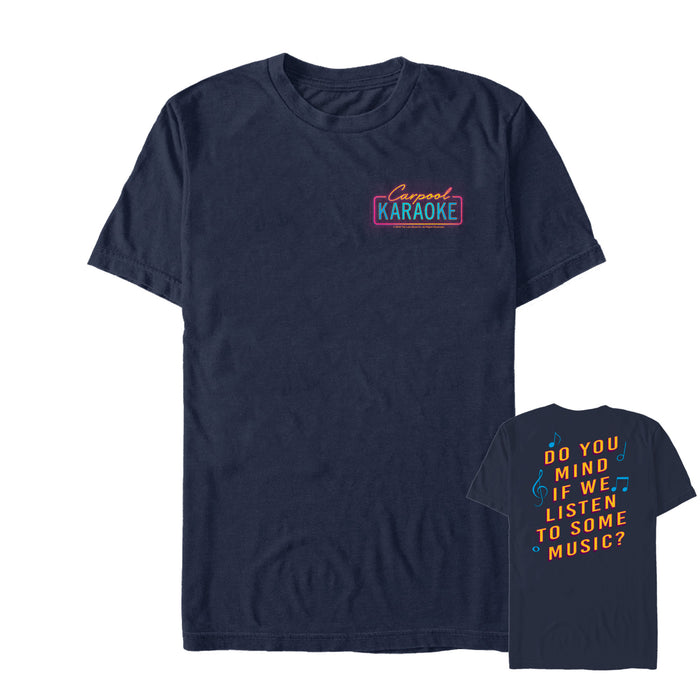 fifth sun Men's The Late Late Show with James Corden Carpool Karaoke Badge T-Shirt
