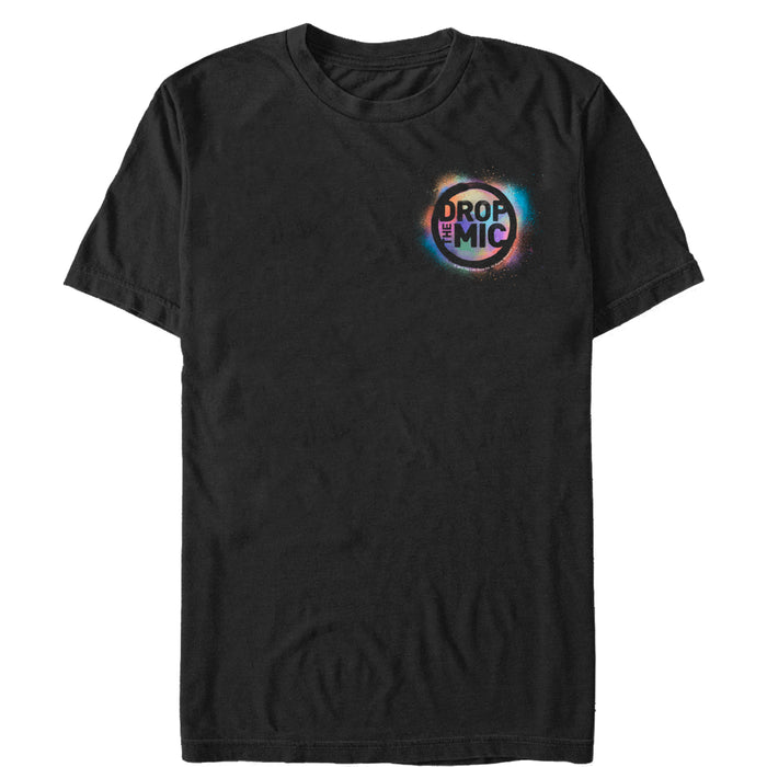 fifth sun Men's The Late Late Show with James Corden Drop the Mic Badge T-Shirt