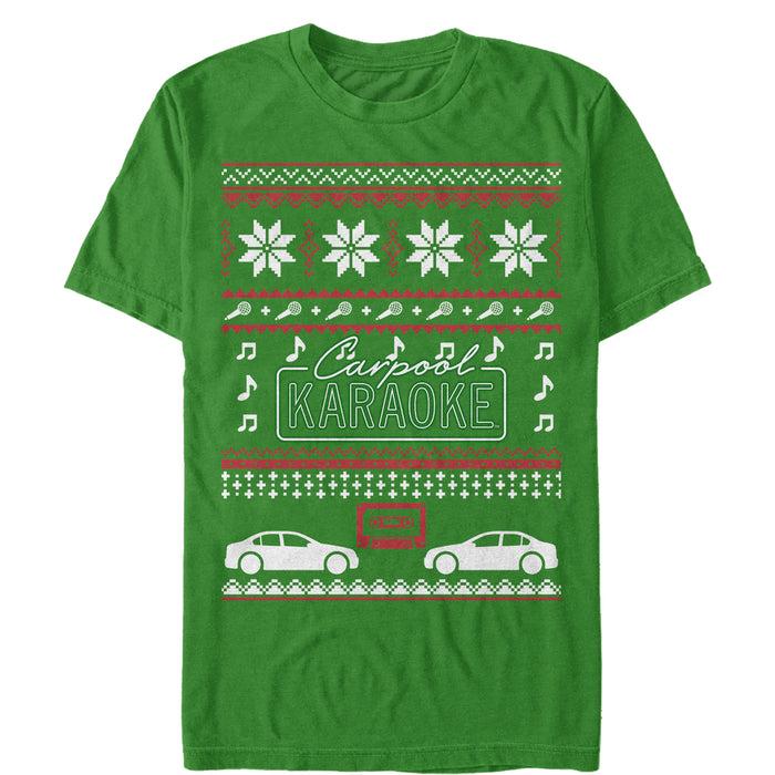 fifth sun Men's The Late Late Show with James Corden Ugly Christmas Carpool Karaoke T-Shirt