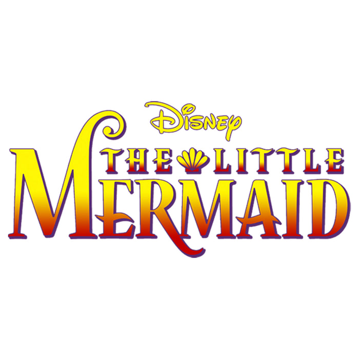 Fifth Sun Men's The Little Mermaid Ariel Movie Logo Baseball Tee