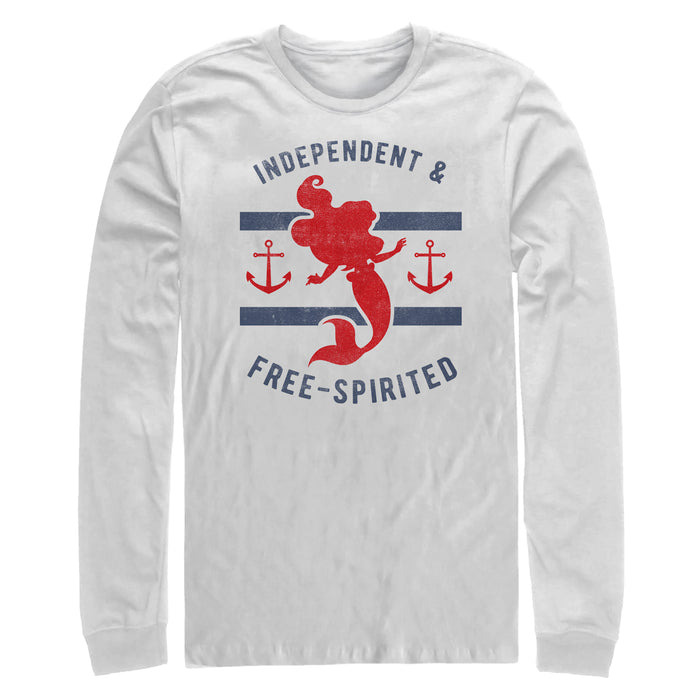 fifth sun Men's The Little Mermaid Nautical Spirit Long Sleeve Shirt