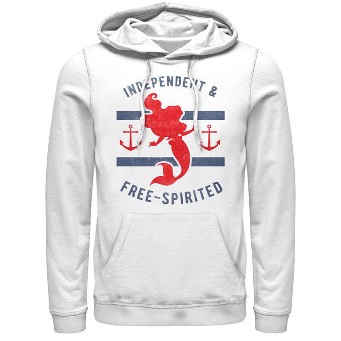 fifth sun Men's The Little Mermaid Nautical Spirit Pull Over Hoodie