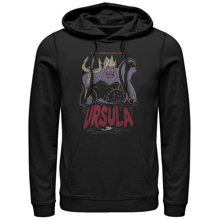 fifth sun Men's The Little Mermaid Ursula Sea Witch Pull Over Hoodie
