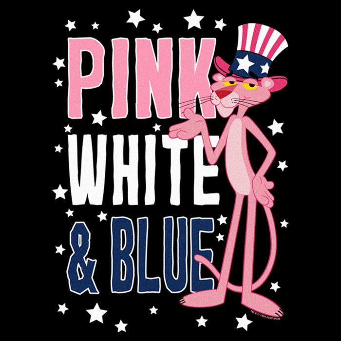 Fifth Sun Men's The Pink Panther Patriotic Pink White And Blue T-Shirt