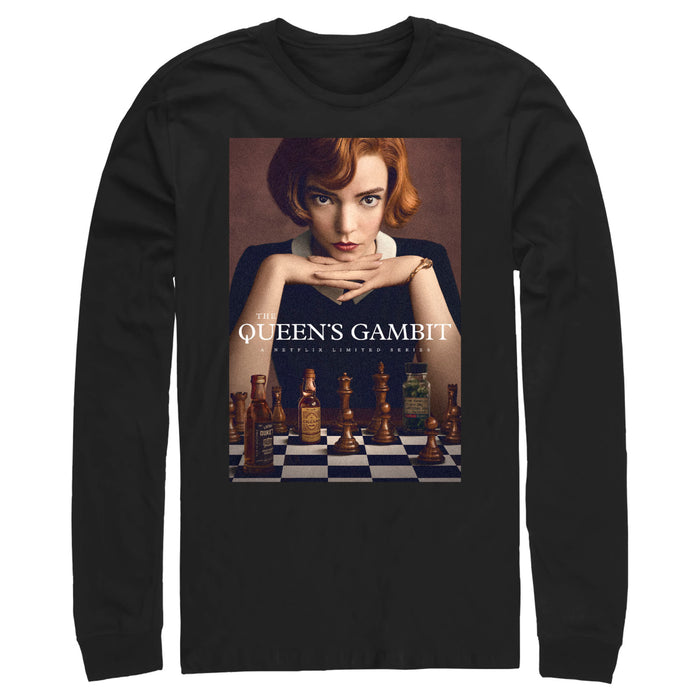 fifth sun Men's The Queen's Gambit Beth Harmon Poster Long Sleeve Shirt