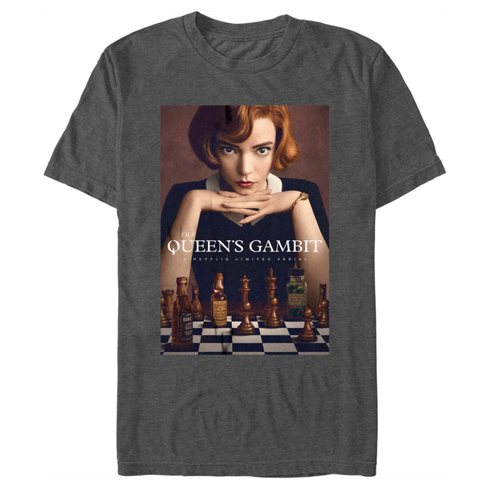 Fifth Sun Men's The Queen's Gambit Beth Harmon Poster T-Shirt