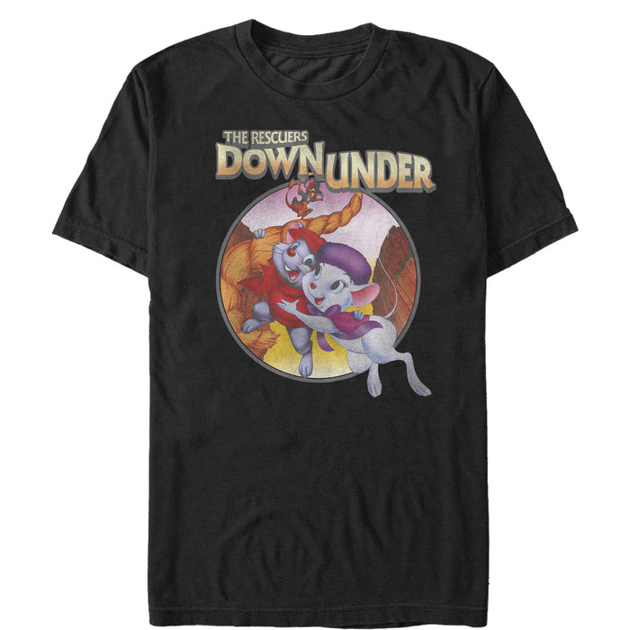 fifth sun Men's The Rescuers Down Under Circle T-Shirt