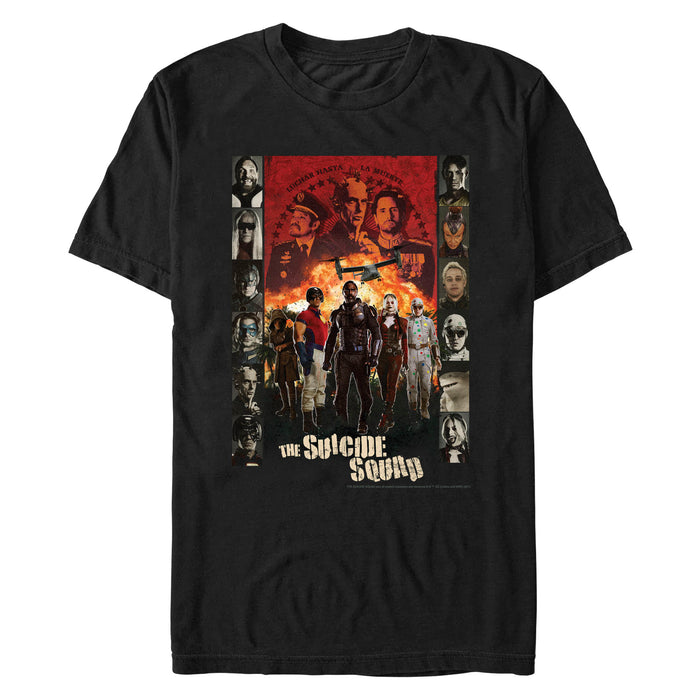fifth sun Men's The Suicide Squad Character Poster T-Shirt