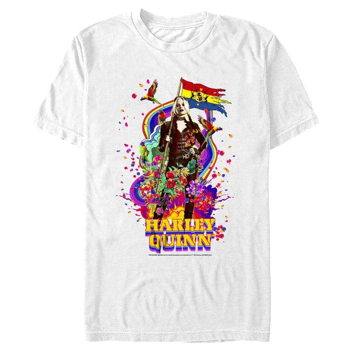 fifth sun Men's The Suicide Squad Harley Quinn Color Splash T-Shirt
