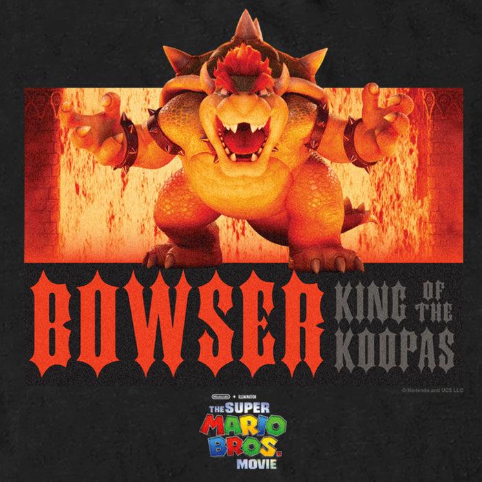 Fifth Sun Men's The Super Mario Bros. Movie Bowser King Of The Koopas Fire Scene T-Shirt