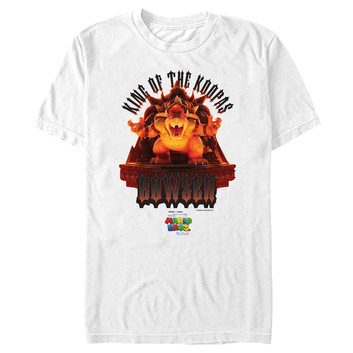 fifth sun Men's The Super Mario Bros. Movie Bowser King of the Koopas T-Shirt