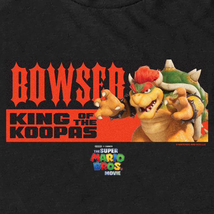 Fifth Sun Men's The Super Mario Bros. Movie Bowser King Of The Koopas Portrait T-Shirt
