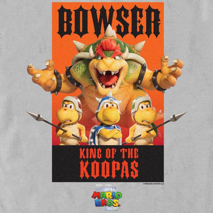Fifth Sun Men's The Super Mario Bros. Movie Bowser King Of The Koopas Poster T-Shirt