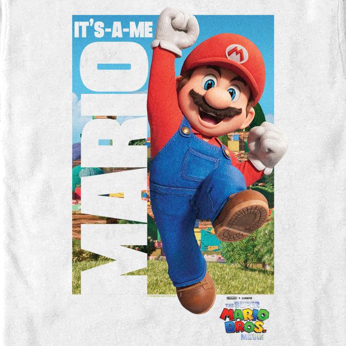 Fifth Sun Men's The Super Mario Bros. Movie Mario It's-A-Me Poster T-Shirt