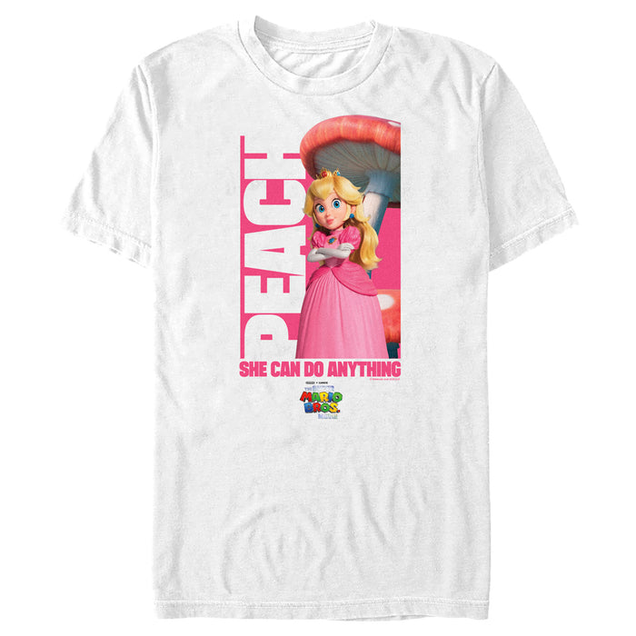 Fifth Sun Men's The Super Mario Bros. Movie Peach She Can Do Anything T-Shirt