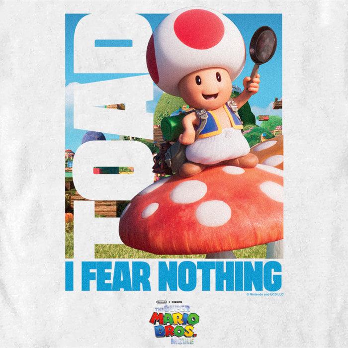 Fifth Sun Men's The Super Mario Bros. Movie Toad I Fear Nothing T-Shirt