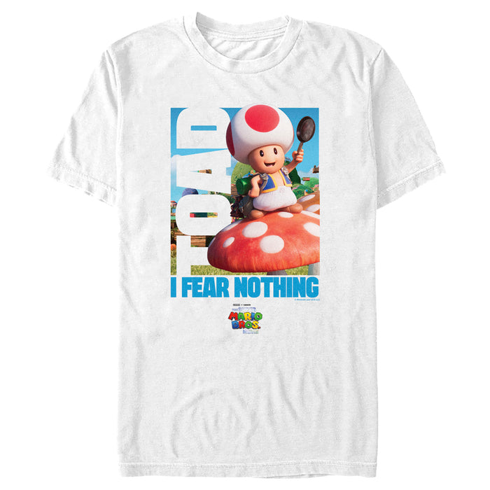 fifth sun Men's The Super Mario Bros. Movie Toad I Fear Nothing T-Shirt