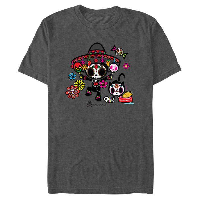 fifth sun Men's Tokidoki Dia De Los Muertos Adios and Skeletrino T-Shirt