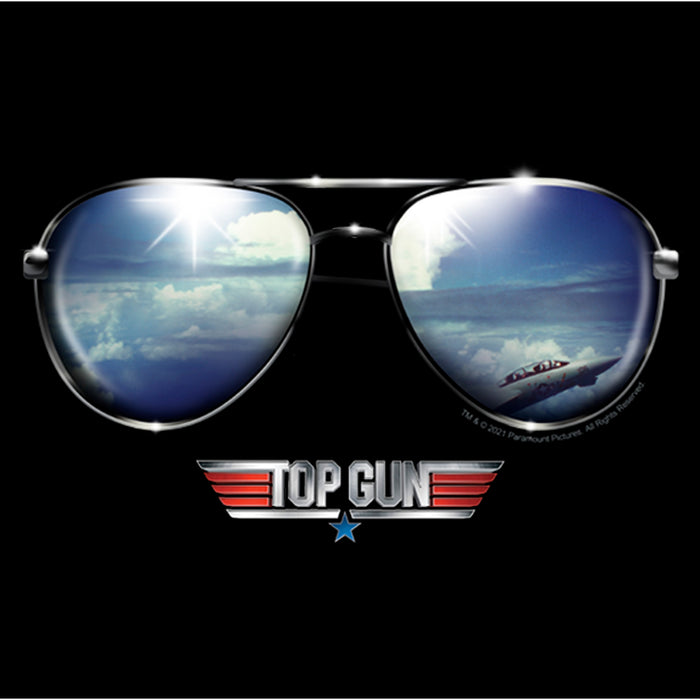 Fifth Sun Men's Top Gun Aviator Sunglasses Reflection Logo T-Shirt