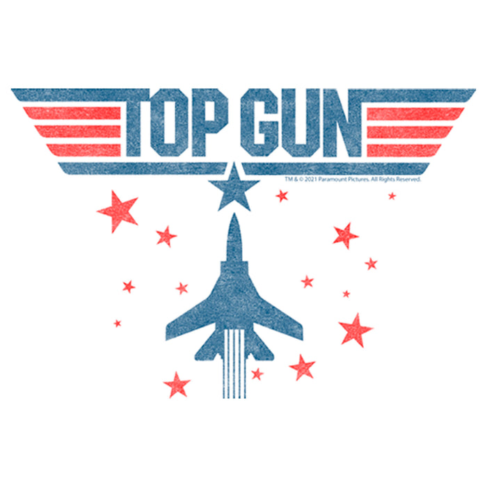 Fifth Sun Men's Top Gun Fighter Jet And Stars Logo T-Shirt