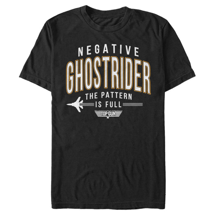fifth sun Men's Top Gun Negative Ghost Rider the Pattern Is Full T-Shirt