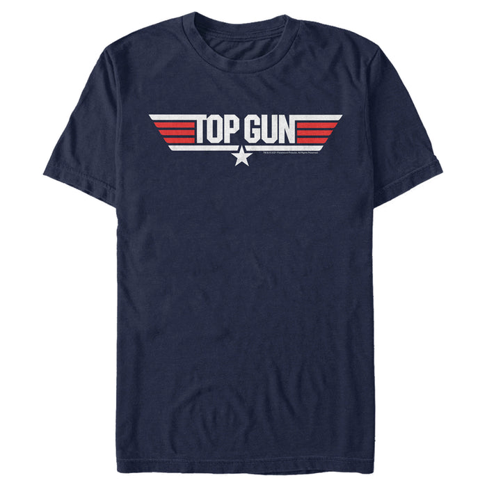 Fifth Sun Men's Top Gun Red And White Movie Logo T-Shirt