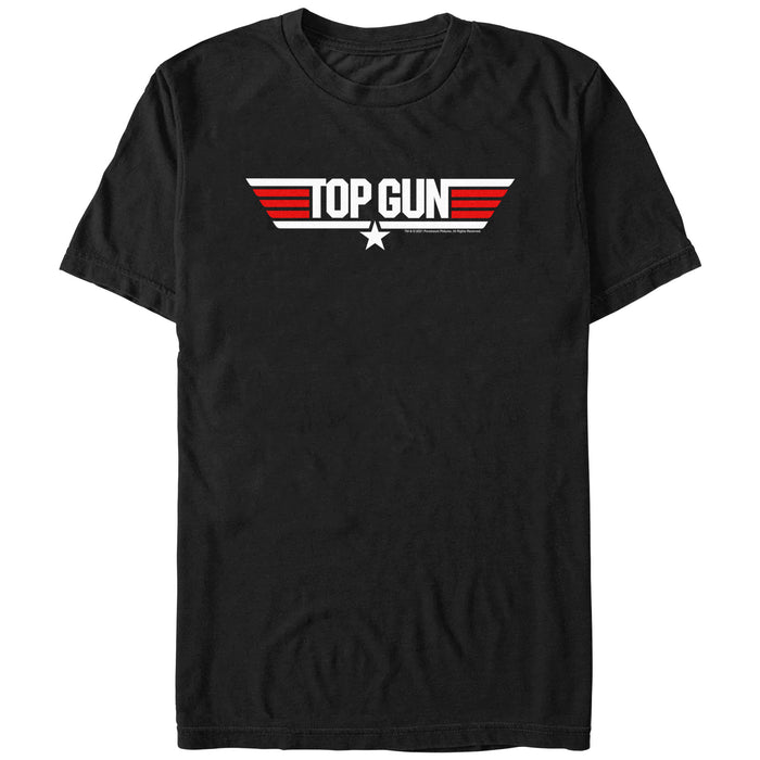 fifth sun Men's Top Gun Red and White Movie Logo T-Shirt