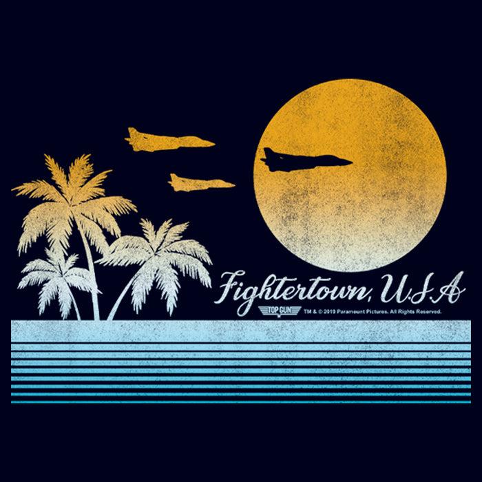Fifth Sun Men's Top Gun Retro Landscape Fightertown USA T-Shirt
