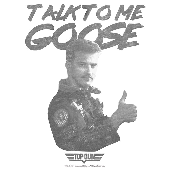 Fifth Sun Men's Top Gun Talk To Me Goose Thumbs Up T-Shirt