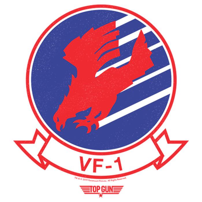 Fifth Sun Men's Top Gun VF-1 Fighter Squadron Logo T-Shirt