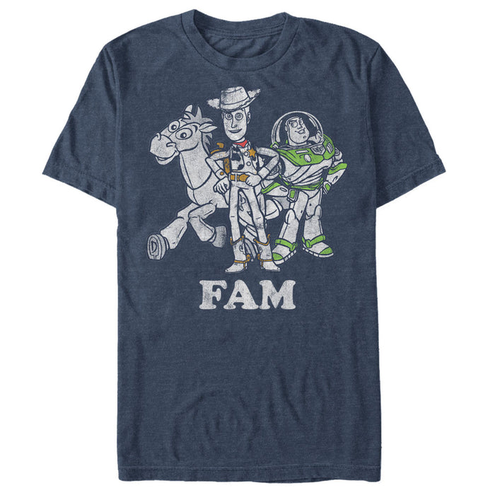 fifth sun Men's Toy Story Buzz Lightyear and Woody Fam T-Shirt