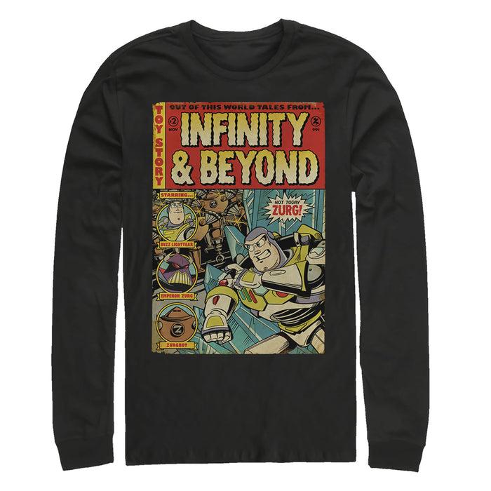 fifth sun Men's Toy Story Buzz Lightyear Comic Cover Long Sleeve Shirt