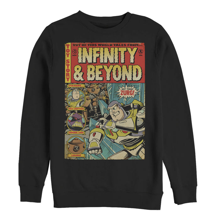 fifth sun Men's Toy Story Buzz Lightyear Comic Cover Sweatshirt