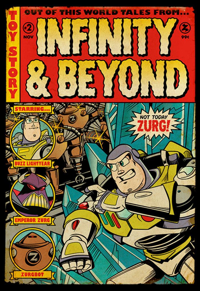 Fifth Sun Men's Toy Story Buzz Lightyear Comic Cover T-Shirt