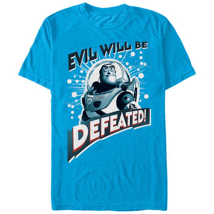 fifth sun Men's Toy Story Buzz Lightyear Defeat Evil T-Shirt