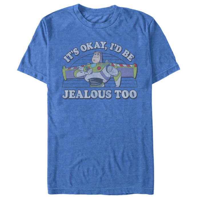 fifth sun Men's Toy Story Buzz Lightyear I'd Be Jealous Too T-Shirt