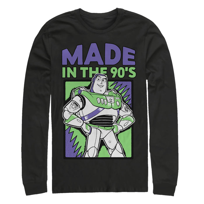 fifth sun Men's Toy Story Buzz Lightyear Made in 90s Long Sleeve Shirt